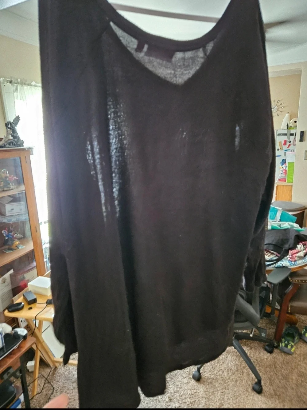 Evri sweater with a wide V-neckline 3XL